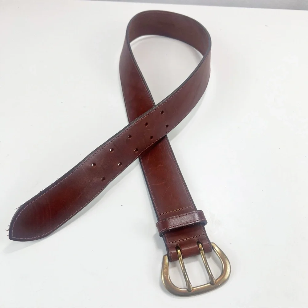 Ralph Lauren Leather Belt Vintage RL 67 Collection Medium